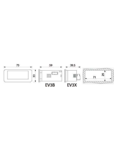 EVCO EV3B32N7 CONTRÔLEUR
