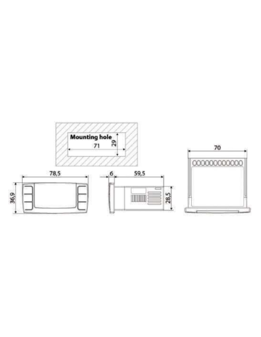 CONTROLLORE DIXELL XR70CX-5N0C3