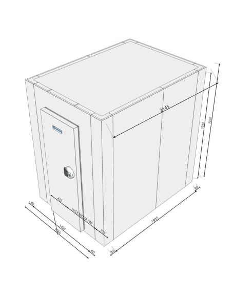 Cold room 1560x2145x2200H thickness 80mm