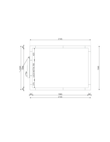 Cold room 1560x2145x2200H thickness 80mm