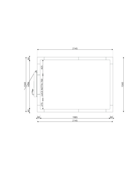 Cold room 1560x2145x2200H thickness 80mm