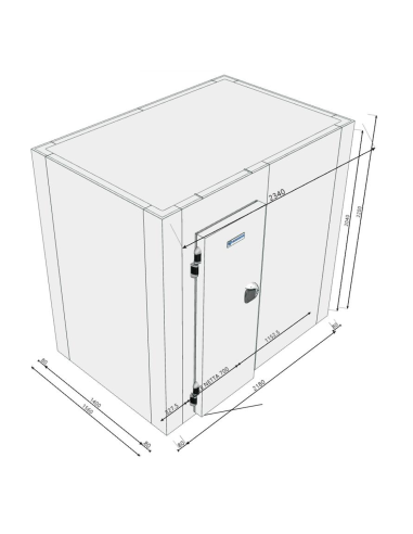 Cold room 1560x2340x2200H thickness 80mm