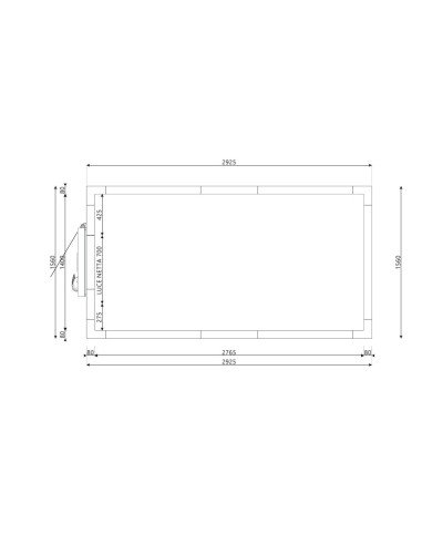 Cella Frigo 1560x2925x2200H spessore 80mm