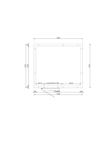 Cold room 1755x1950x2200H thickness 80mm