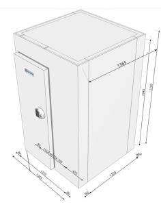 Cella Frigo 1365x1365x2200H spessore 80mm