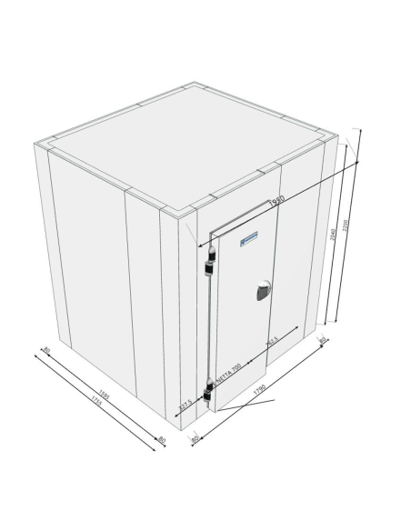 Cella Frigo 1755x1950x2200H spessore 80mm