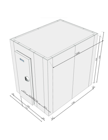 Cold room 1755x2340x2200H thickness 80mm