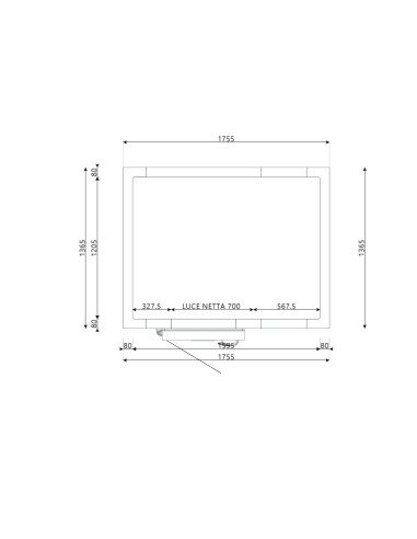 Cella Frigo 1365x1755x2200H spessore 80mm