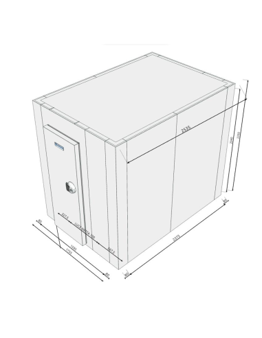 Cold room 1755x2535x2200H thickness 80mm