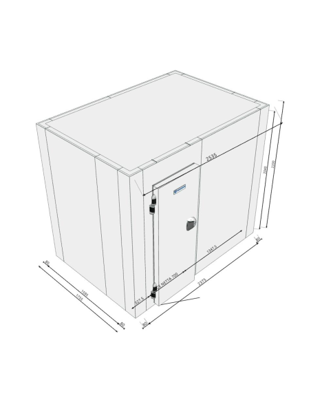Cold room 1755x2535x2200H thickness 80mm