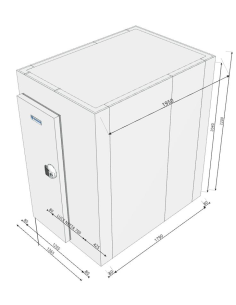 Cold room 1365x1950x2200H thickness 80mm