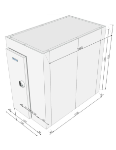 Cold room 1365x2340x2200H thickness 80mm