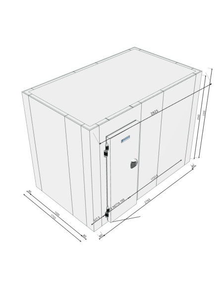 Cold room 1755x2925x2200H thickness 80mm