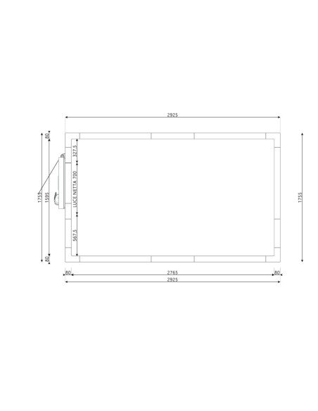 Cella Frigo 1755x2925x2200H spessore 80mm