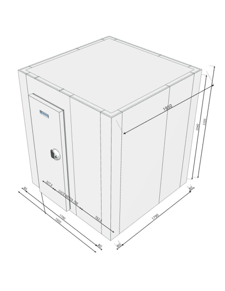Cold room 1950x1950x2200H thickness 80mm