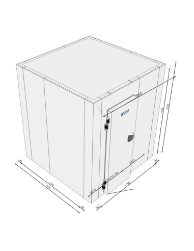 Cella Frigo 1950x1950x2200H spessore 80mm