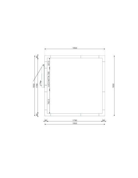 Cella Frigo 1950x1950x2200H spessore 80mm