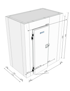 Cella Frigo 1170x1950x2200H spessore 100 mm