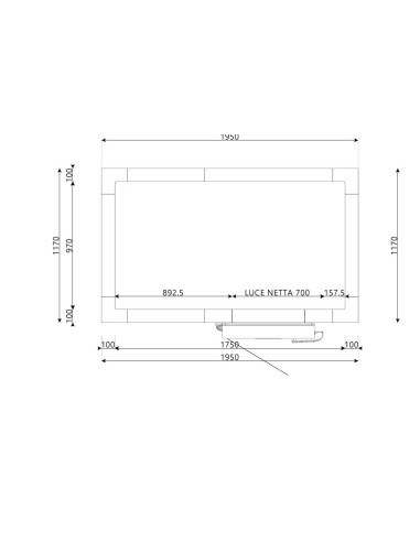 Cold room 1170x1950x2200H thickness 100 mm