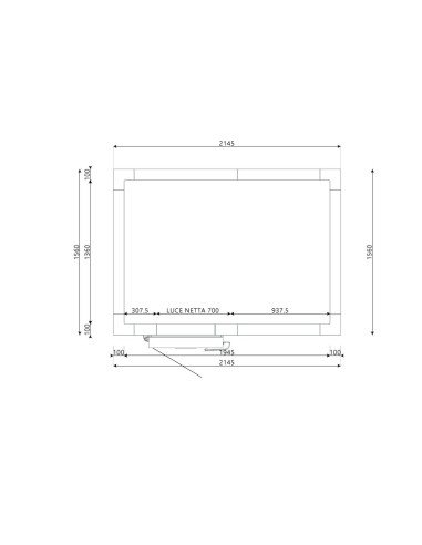 Cella Frigo 1560x2145x2200H spessore 100 mm