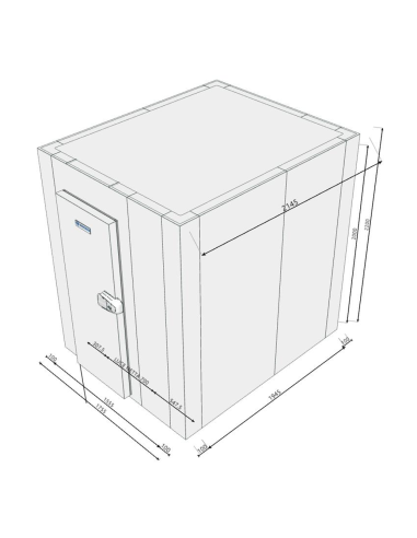 Cold room 1755x2145x2200H thickness 100 mm