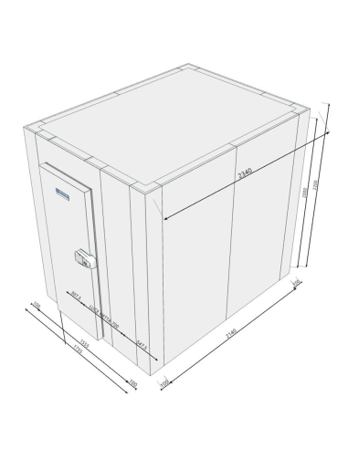 Cold room 1755x2340x2200H thickness 100 mm