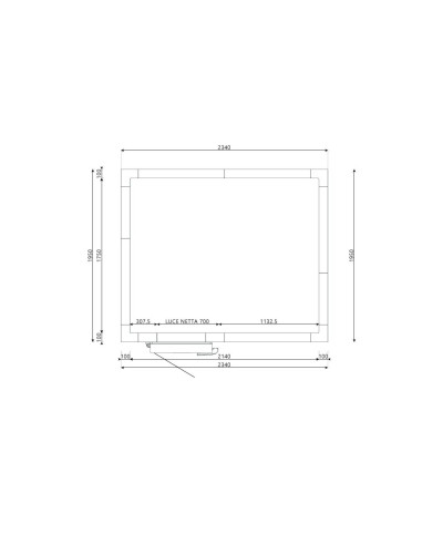 Cella Frigo 1950x2340x2200H spessore 100 mm