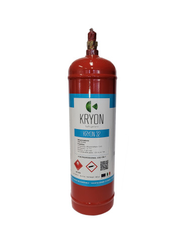 Refrigerant gas R32 - 2.5 Lt/1.8 kg - ½ valve