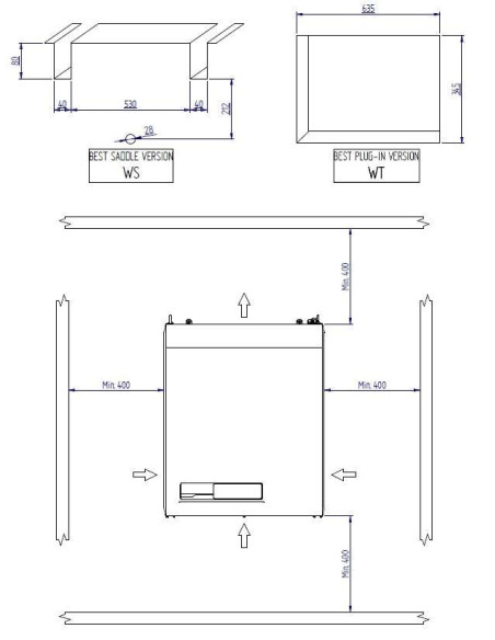 SYSTÈME FRIGORIFIQUE MONOBLOC RIVACOLD BEWT302MA50P11 - 32 m3