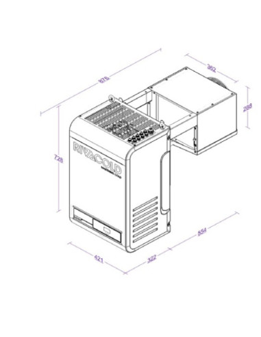 RIVACOLD BEWS251MA10P11 MONOBLOCK REFRIGERATING...
