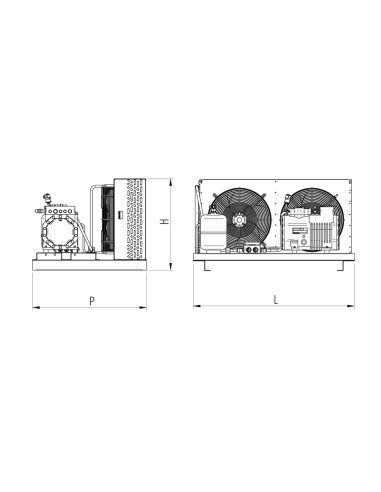 HP 4 SEMIHERMETIC REFRIGERATING UNIT