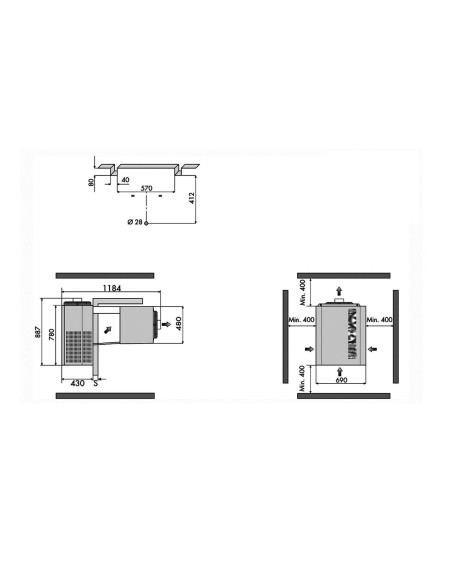 SYSTÈME FRIGORIFIQUE MONOBLOC RIVACOLD FAM034Z002D - 36 m3