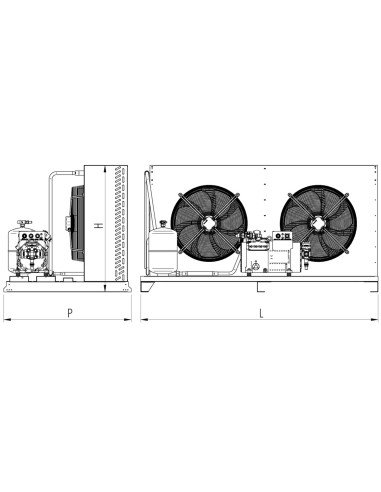 SEMIHERMETIC REFRIGERATING UNIT FOR LOW...