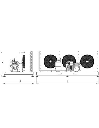 SEMIHERMETIC REFRIGERATING UNIT FOR LOW...