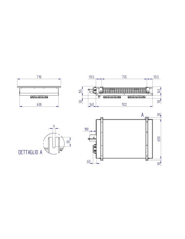 EVAPORADOR DE DOBLE FLUJO RIVALCOLD RDF2250ED