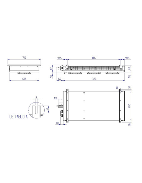 ÉVAPORATEUR DOUBLE FLUX RIVALCOLD RDF3250ED
