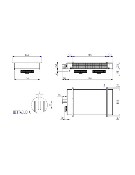 EVAPORATORE DOPPIO FLUSSO RDF23503ED