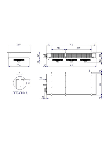 EVAPORATOR RIVACOLD DOUBLE FLOW RDF33507ED