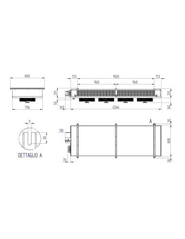 ÉVAPORATEUR RIVACOLD DOUBLE FLUX RDF43503ED