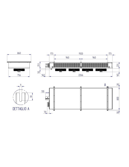 EVAPORATOR RIVACOLD DOUBLE FLOW RDF43507ED