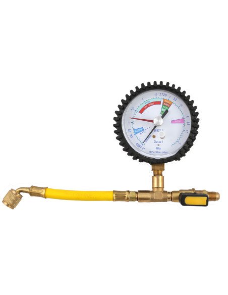 Kit Détection Fuite Climatisation Auto - Manomètre R134A/R410A/R22 - Bouteille Azote NH5 8L/10L