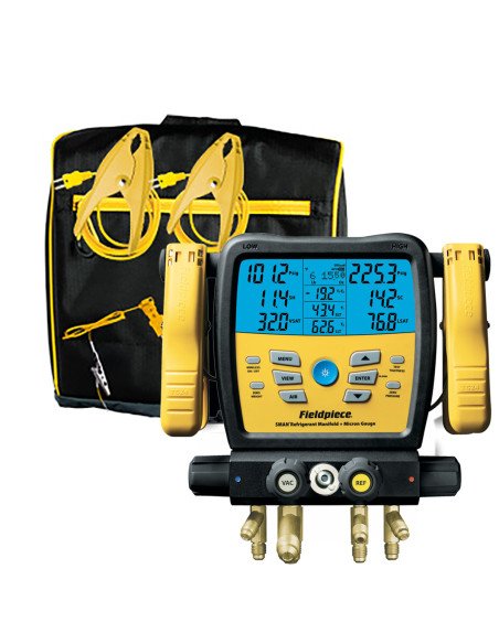 Kit compuesto por bomba de vacío VP67 de 170 litros/minuto + grupo manométrico digital inalámbrico