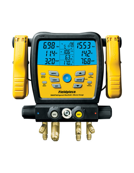 Kit composto da pompa vuoto VP67 da 170 litri/minuto + gruppo manometrico digitale wireless