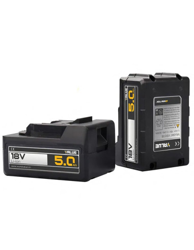 VALUE Batteria al litio di ricambio 5 Ah 18 V