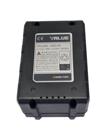 VALUE Batteria al litio di ricambio 5 Ah 18 V