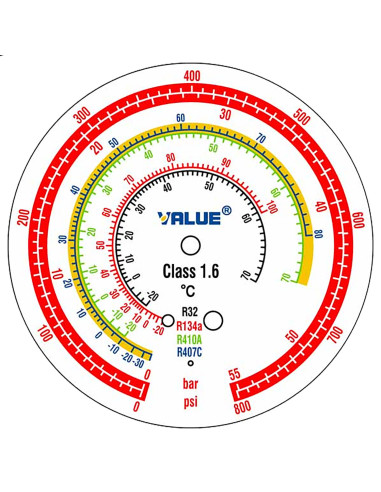 4-Wege-Manometereinheit für Klimaanlage...