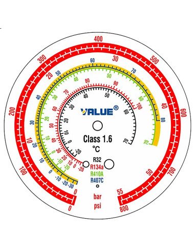 Unidad manómetro de 4 vías para aire...