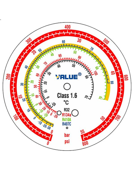 4-Wege-Manometereinheit für Klimaanlage VMG-4-R32-03