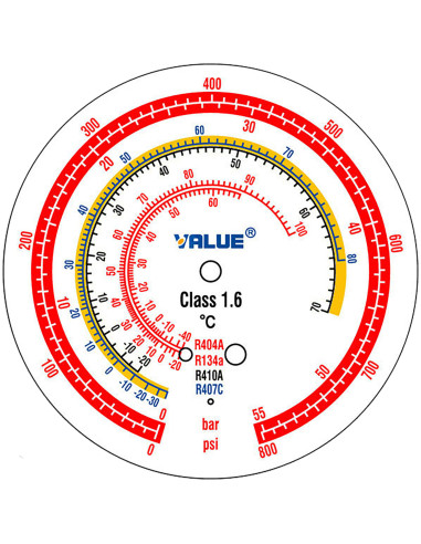 Unité manométrique 4 voies pour Réfrigération...