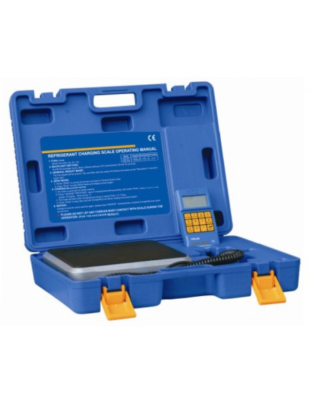 Bilancia per la ricarica di gas refrigeranti con comando remoto e display LCD - portata 100 kg